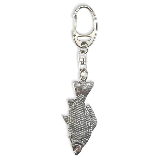 Carp Fishing | Chunky English Pewter 3D Keyring | Little Gift | Cracker Filler