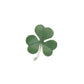 Irish Shamrock Silver Plated Brooch | Matt Green | Little Gift | Cracker Filler