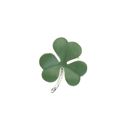 Irish Shamrock Silver Plated Brooch | Matt Green | Little Gift | Cracker Filler