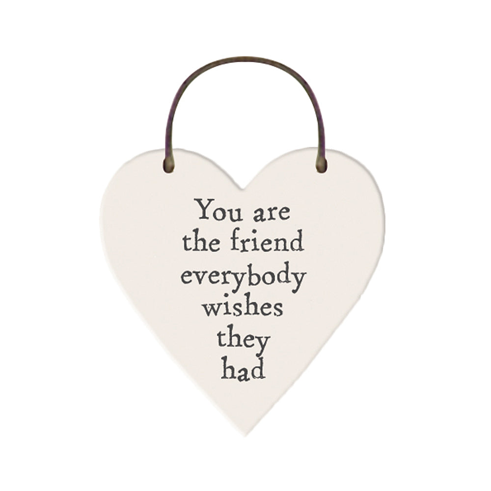 Friend Everyone Wants | Little Wooden Hanging Heart | Mini Gift | Cracker Filler