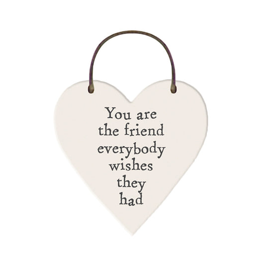 Friend Everyone Wants | Little Wooden Hanging Heart | Mini Gift | Cracker Filler