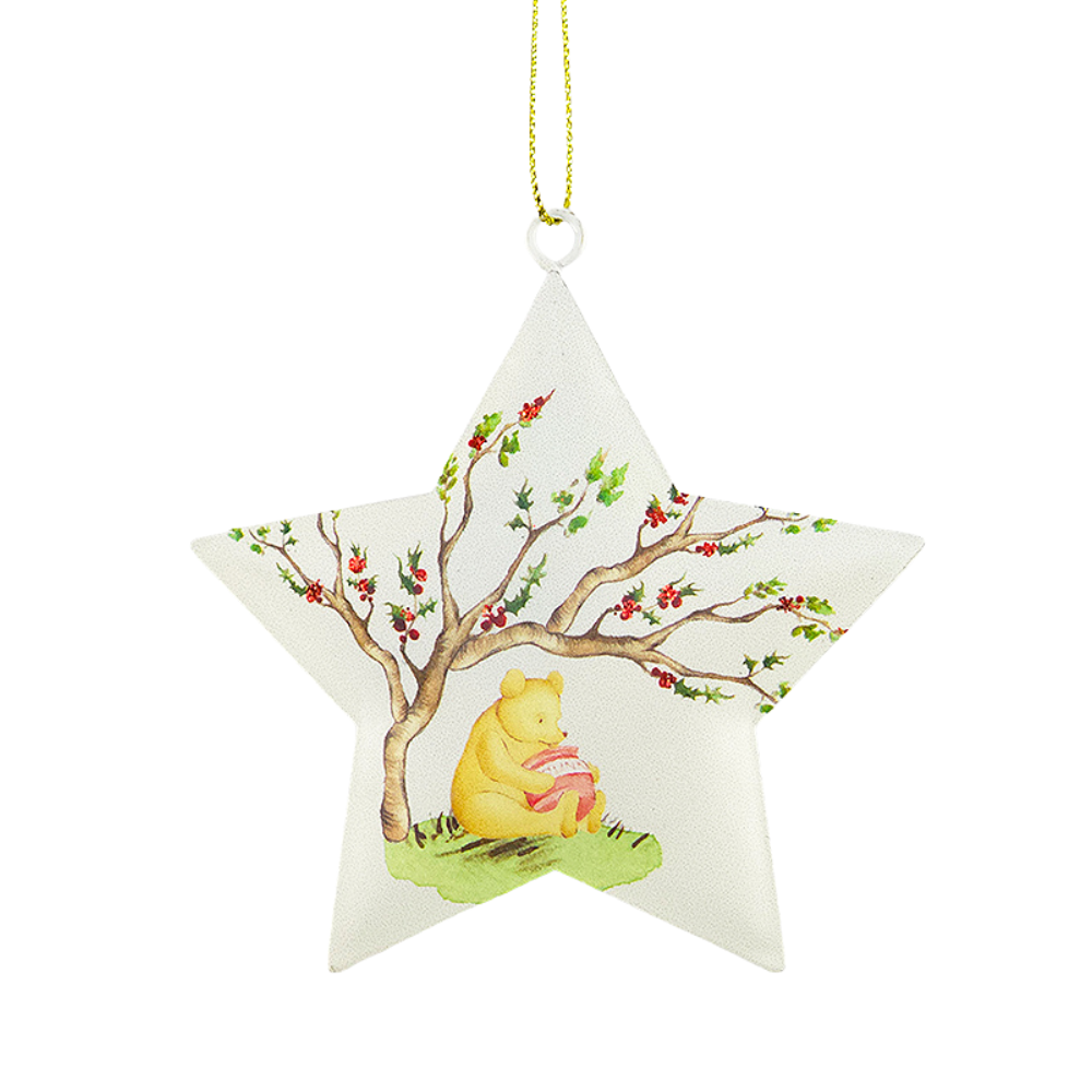 Tinware  Winnie-The-Pooh Tree Star Decoration | Gisela Graham