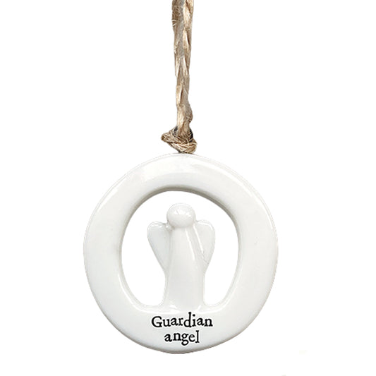 Guardian Angel | Little Ceramic Ornament | Cracker Filler | Mini Gift