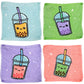 Bubble Tea | Expanding Flannel | Single | Little Gift | Cracker Filler