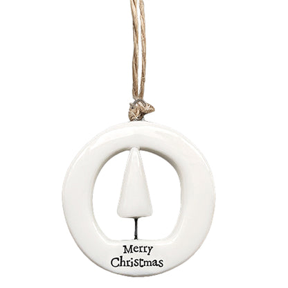 Merry Christmas | Little Porcelain Ornament | Cracker Filler | Little Gift