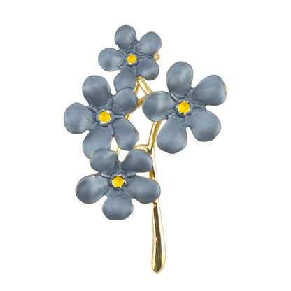 Forget Me Not | 14k Gold Plated Brooch | Little Gift | Cracker Filler