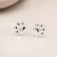 Dainty Sterling Silver Paw Print Earrings | Mini Gift | Cracker Filler