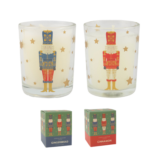 Christmas Nutcracker | Mini Boxed Scented Candle | Single | Gisela Graham