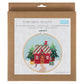 Christmas Gingerbread Cottage | Complete Embroidery Kit with Hoop | 15cm Wide