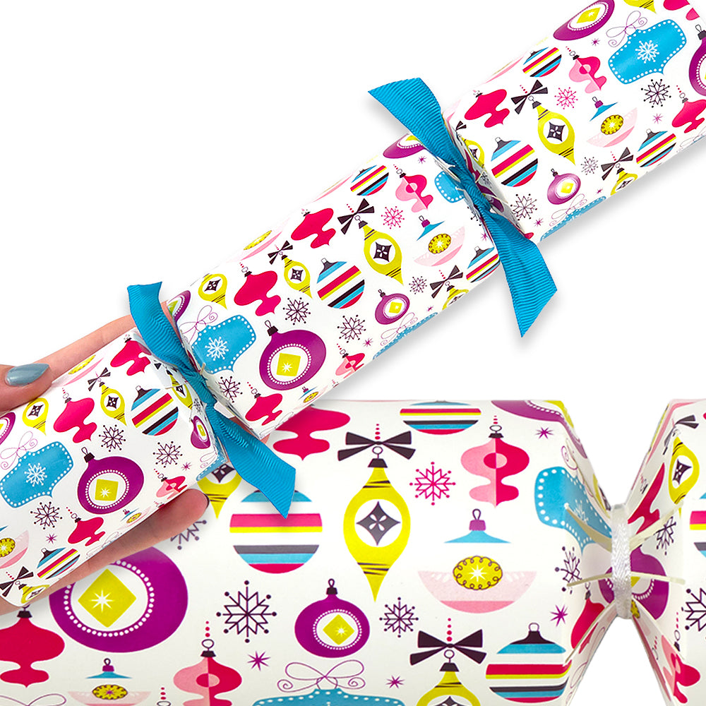 Retro Christmas Ornaments | Cracker Making Craft Kit | Make & Fill Your Own