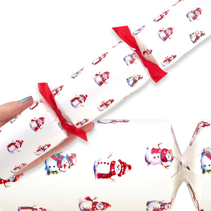 Festive Red Snowman | Christmas Cracker Making Craft Kit | Make & Fill Your Own