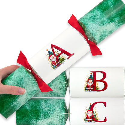 Letters A to Z | Single Christmas Cracker Making Craft Kit | Santa Design