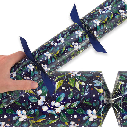 Reusable Keepsake Christmas Cracker Set | Midnight Mistletoe | Luxury DIY