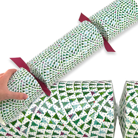 Extra Large & Jumbo | Reusable Keepsake Cracker Sets | Christmas Tree Wave