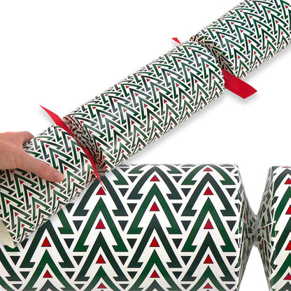 Extra Large & Jumbo | Reusable Keepsake Cracker Kits | Geometric Christmas