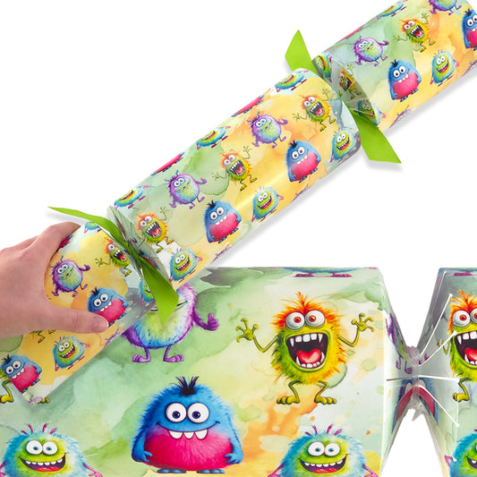 Extra Large & Jumbo | Reusable Keepsake Cracker Making Kit | Funny Monsters