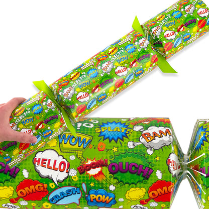 Extra Large & Jumbo | Reusable Keepsake Cracker Making Kit | Neon Superhero
