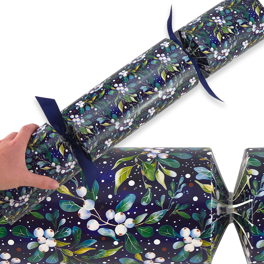 Extra Large & Jumbo | Reusable Keepsake Christmas Cracker Kits | Midnight Mistletoe