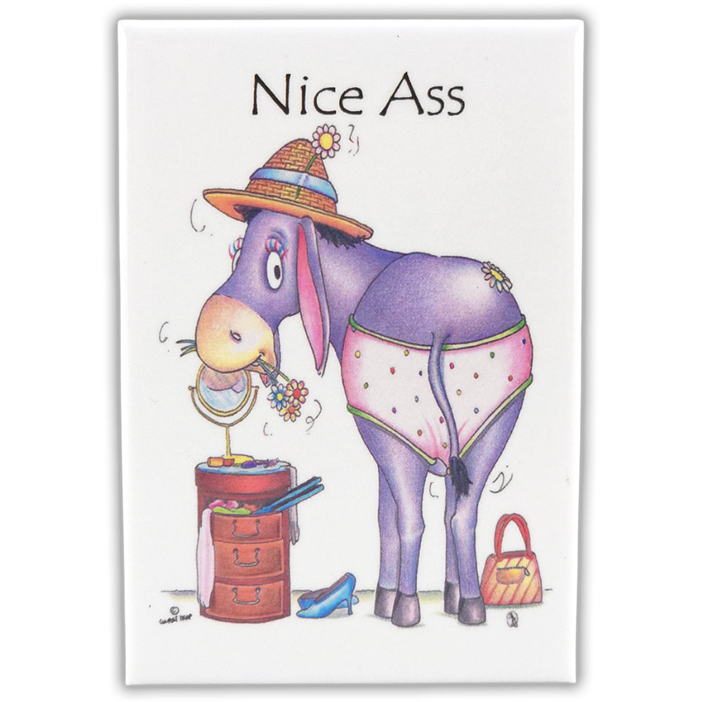 Nice Ass | Funny Magnet | Little Gift | Cracker Filler