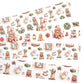 30 Reusable Christmas Paper Chains | Cute Christmas Cats | No Glue Needed | 2.5m