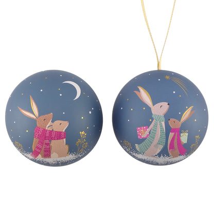 Fillable Tinware Christmas Spherical Bauble | Sara Miller | 7cm Wide