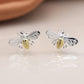 Bee Stud Earrings | Sterling Silver/Gold Plating | Mini Gift | Cracker Filler