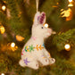 Easter Bunny | Felt Embroidered Hanging Ornament | Fair Trade | 8cm Tall