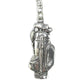 Golf Bag | Chunky English Pewter 3D Keyring | Little Gift | Cracker Filler