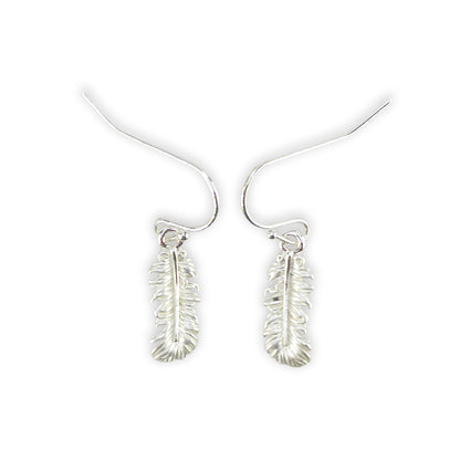 Feathers | Silver Plated Drop Earrings | Little Gift | Cracker Filler