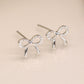 Sterling Silver Dainty Bow Earrings | Mini Gift | Cracker Filler