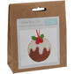Christmas Pudding | Mini Felt Sewing Kit | Hanging Decoration | Craft Kit