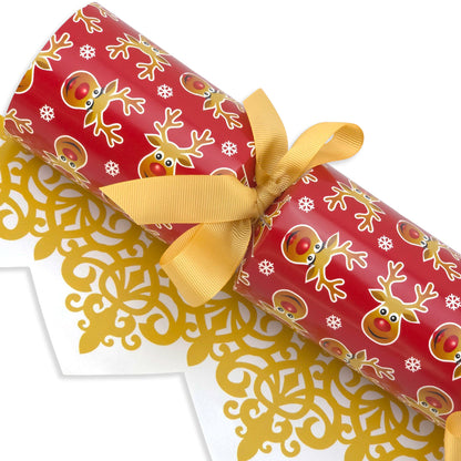 Cheery Rudolph | Christmas Cracker Making Craft Kit | Make & Fill Your Own