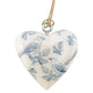 Floral Heart Wooden Hanging Ornament | 5cm | Little Gift | Cracker Filler