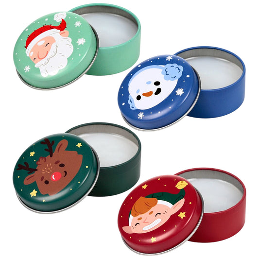 Christmas Characters | Lip Balm in Tin | Single | Little Gift | Cracker Filler