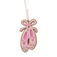 Pink | Gingerbread Ballet Shoes | 8cm Christmas Tree Ornament | Gisela Graham