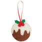 Christmas Pudding | Mini Felt Sewing Kit | Hanging Decoration | Craft Kit