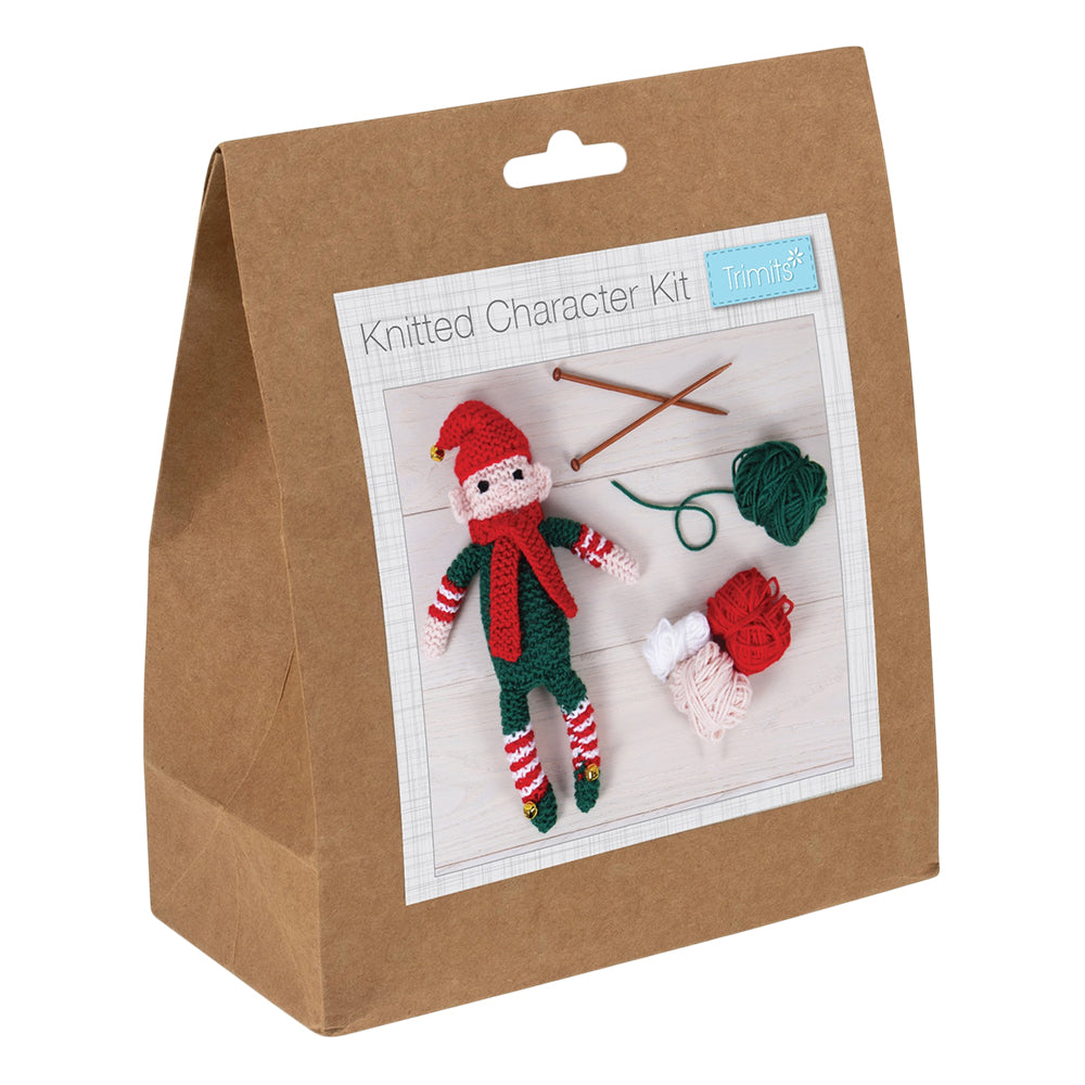 Christmas Elf | Complete Knitting Kit | Makes a 13cm Elf