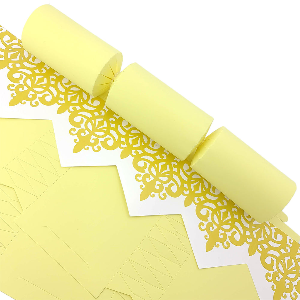 Pastel Yellow | Premium Cracker Making DIY Craft Kits | Make Your Own | Eco Recyclable