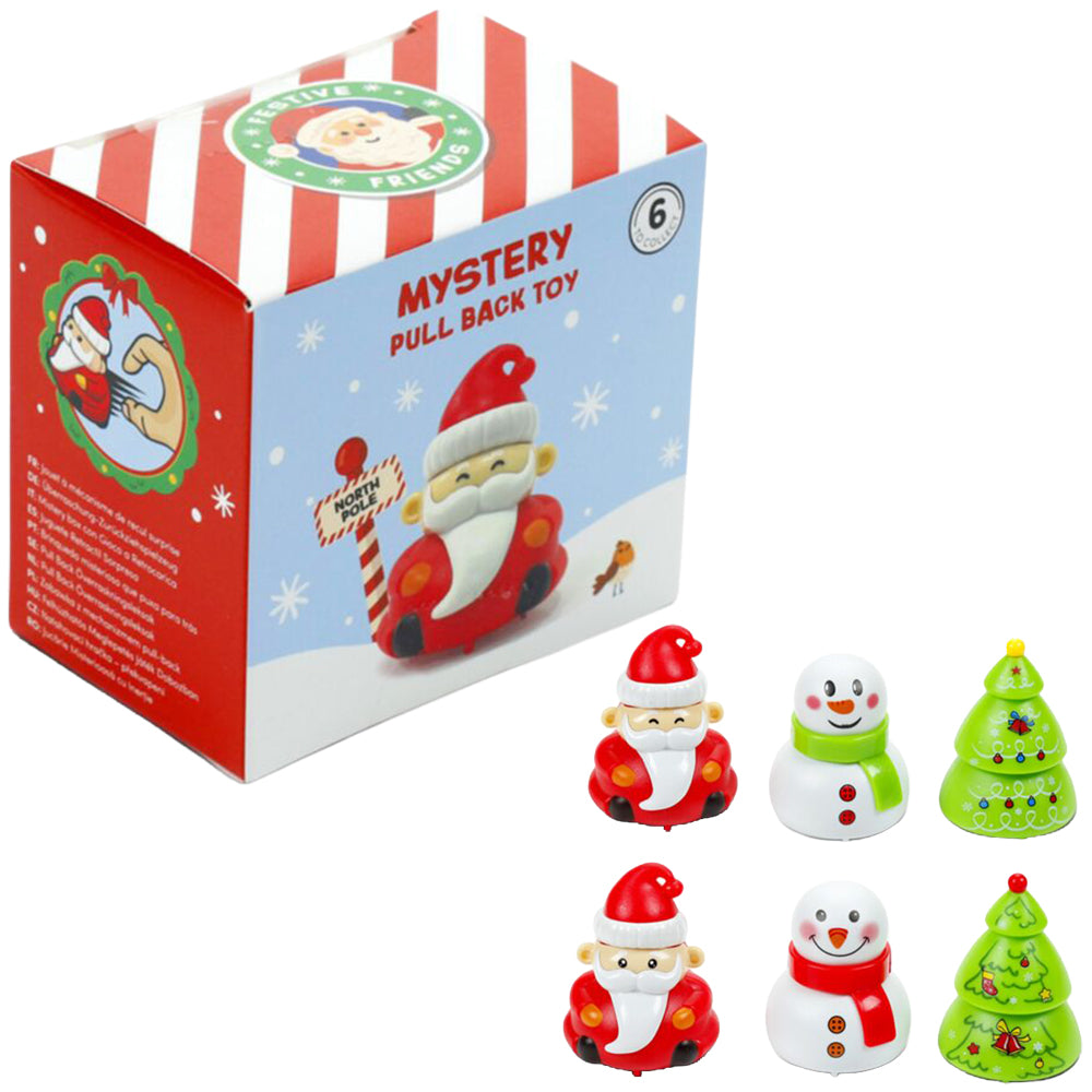 Festive Friends Christmas Pull Back Toy | Little Gift | Stocking Filler