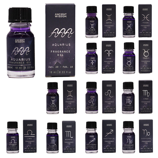Zodiac Fragrance Oil | Star Signs | 10ml Boxed | Little Gift | Cracker Filler