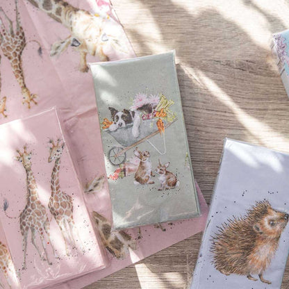 Cute Rabbit | Wrendale Pocket Sizes Tissues | Little Cracker Filler Gift