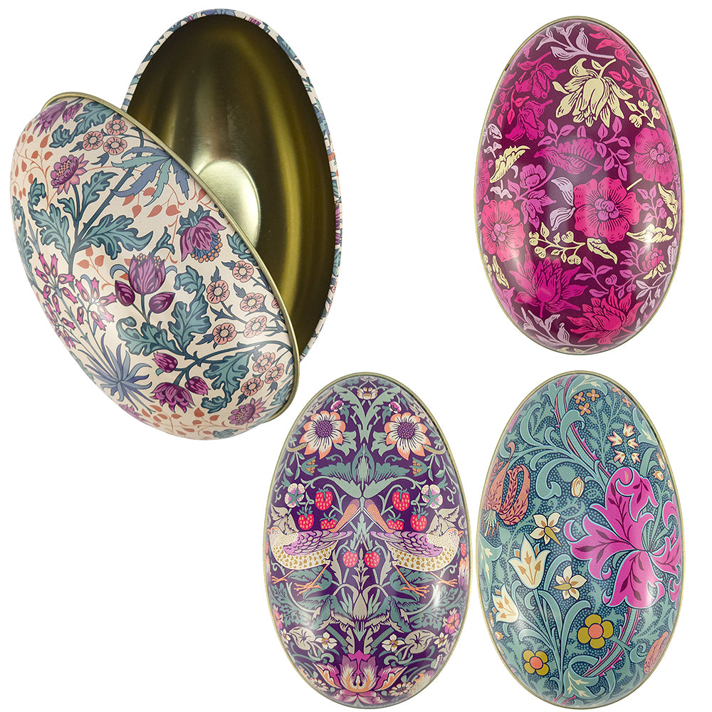 William Morris Two-Part Tinware Eggs | Fillable Easter Gift