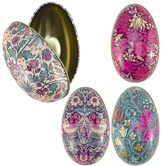 William Morris Two-Part Tinware Eggs | Fillable Easter Gift