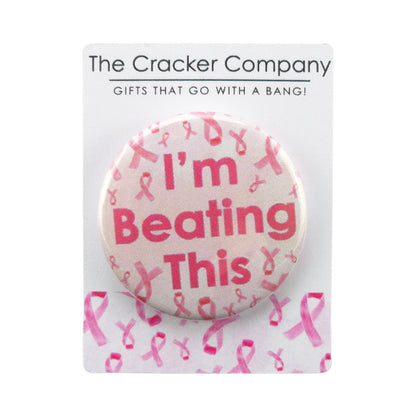 I'm Beating This | 38mm Button Pin Badge | Little Gift | Cracker Filler