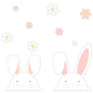 Pastel Daisy & Easter Bunny Window Stickers | Easter Home & Party Décor