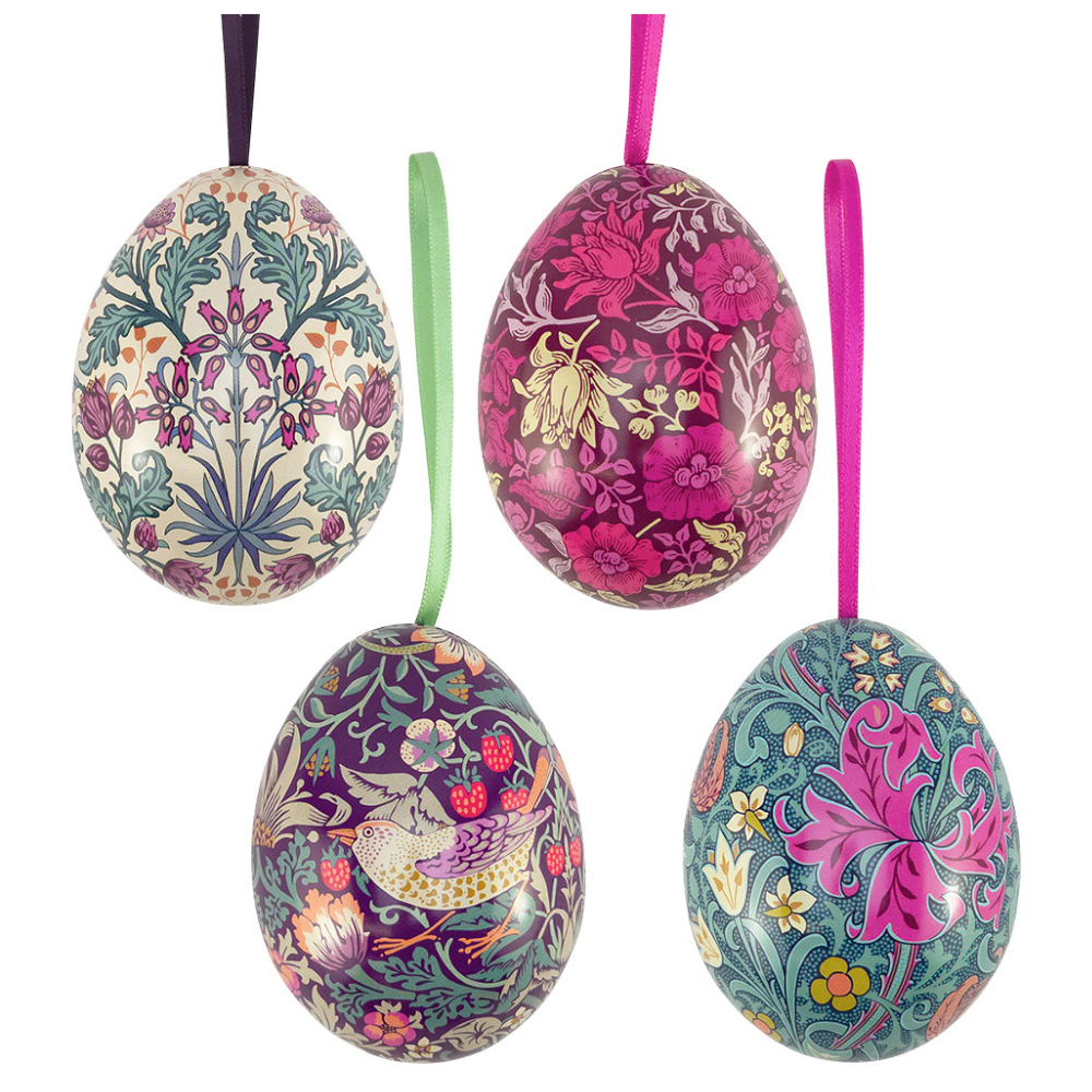 William Morris | Fillable Easter Two-Part Hanging Tinware Eggs