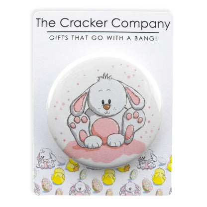 Cute Easter Bunny | 38mm Button Pin Badge | Mini Gift | Cracker Filler