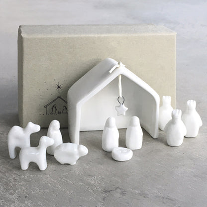 Gorgeous Dainty Porcelain Nativity Set | Christmas Ornament | Lovely Gift