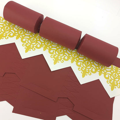 Burgundy Red | Premium Cracker Making DIY Craft Kits | Make Your Own | Eco Recyclable