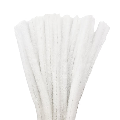 15Pk 15mm Single Colour Packs 30cm Chunky Chenille Stems Craft Pipe Cleaners